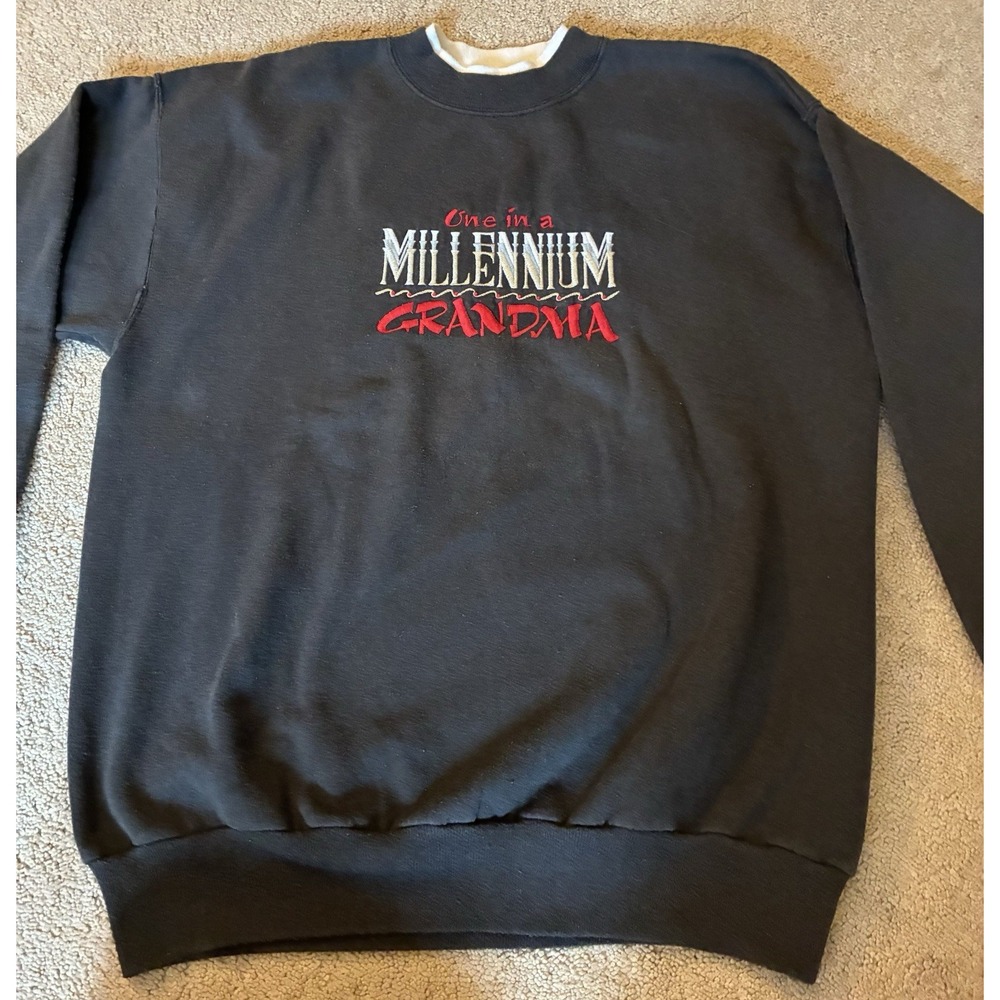 M&C Sportswear Grandma's Nest Double Collar Sweatshirt  Size Large